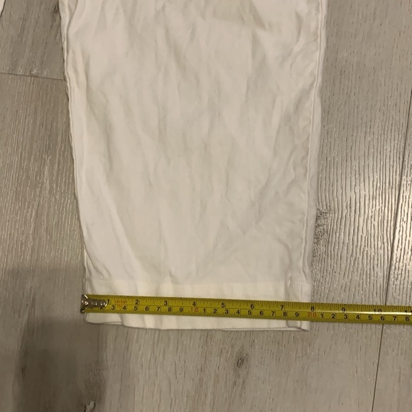 Jarbo easy‎ crop size 32 white elastic waist pockets pull on summer linen blend - Picture 8 of 14